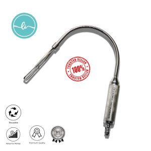 Biggs Mammaplasty Retractor by LOBEX Instruments – Stainless Steel Curved Breast Retractor with Optional Fiber-Optic Light and Suction